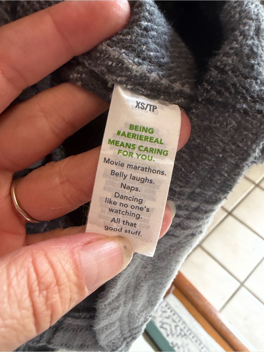 AERIE Woven Soft Shacket Silver Shadow Flannel - Picture 9 of 9